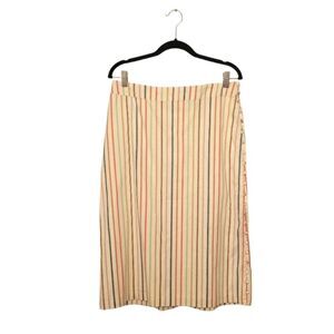Madewell Candy Stripe Midi Skirt